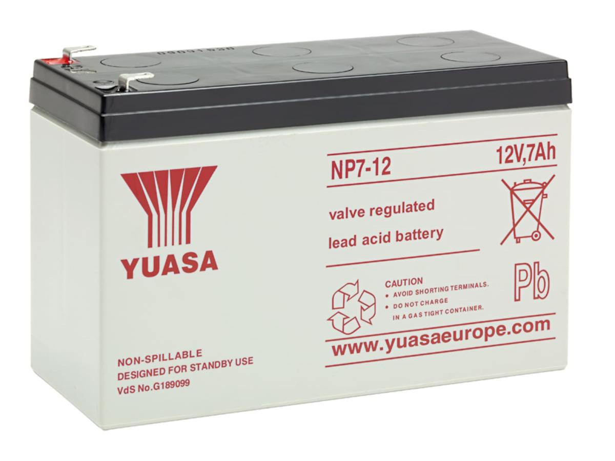 Bleiakku Batterie Yuasa NP7-12 12V 7,2Ah AGM Blei Accu VDS Battery USV UPS